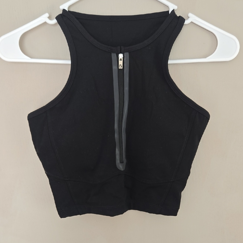 BuffBunny Courtside Zip Crop